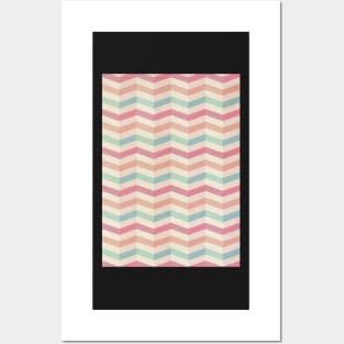 Colourful Chevrons Posters and Art